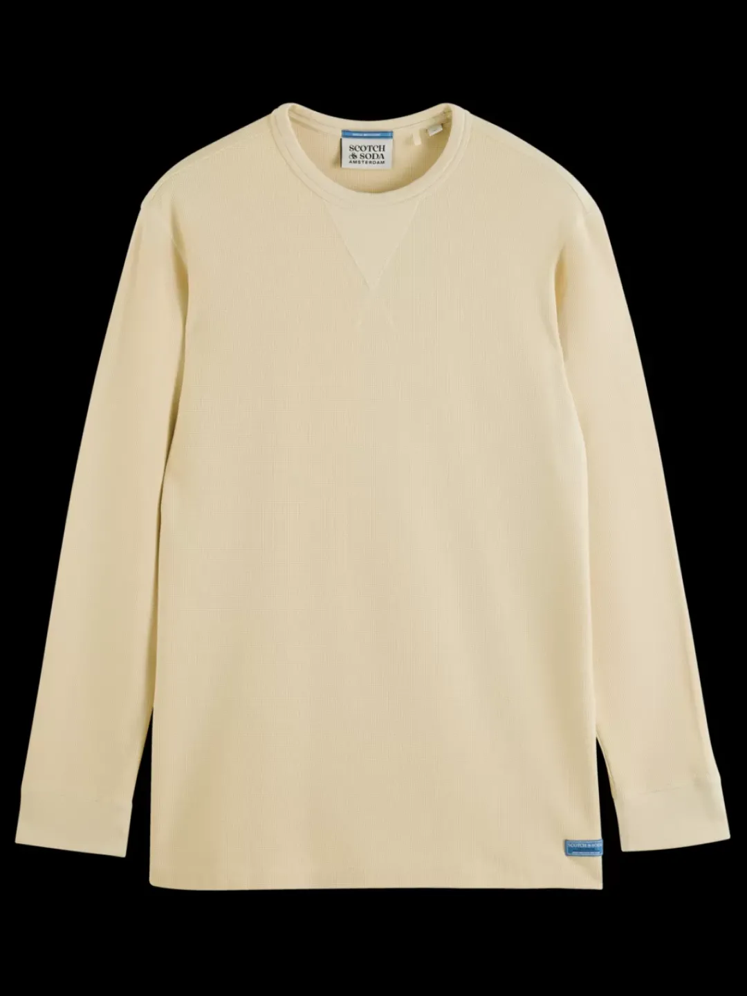 Outlet Scotch & Soda Regular fit waffle t-shirt ls