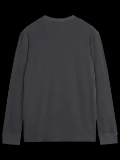 Outlet Scotch & Soda Regular fit waffle t-shirt ls