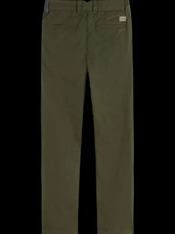 Discount Scotch & Soda Regular slim-fit - peached pima cotton chino Military