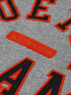 Online Scotch & Soda Regular-fit artwork t-shirt DarkGreyMelange