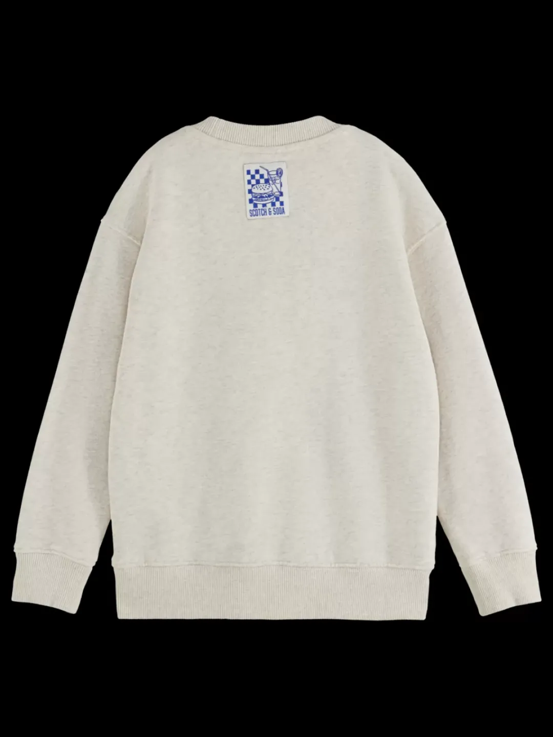 Discount Scotch & Soda REGULAR-FIT LOGO CARRIER CREW EcruMelange