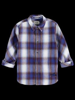 Outlet Scotch & Soda REGULAR-FIT YARN-DYED CHECKED FLANNEL SHIRT