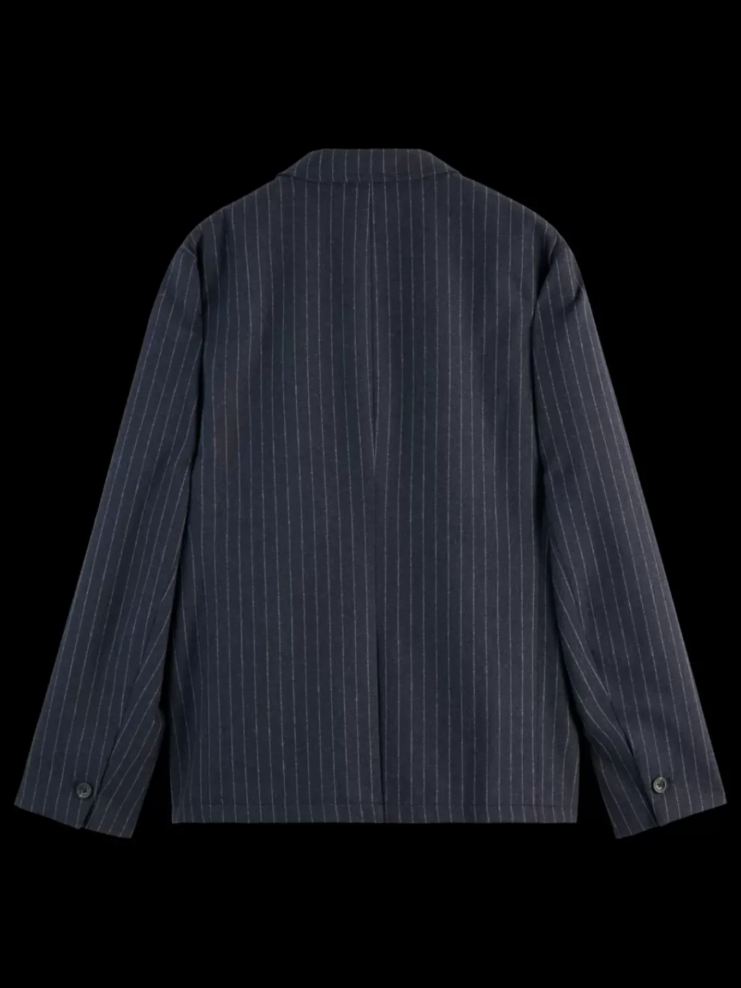 Discount Scotch & Soda RELAXED 3-BUTTON WOOL-BLEND PINSTRIPE BLAZER CharcoalStripe