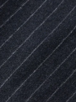 Discount Scotch & Soda RELAXED 3-BUTTON WOOL-BLEND PINSTRIPE BLAZER CharcoalStripe
