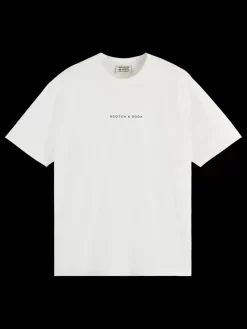 Clearance Scotch & Soda Relaxed fit applique artwork t-shirt Swan