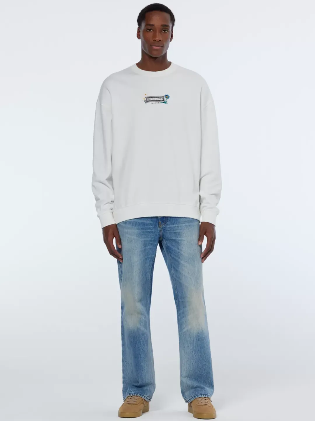 Fashion Scotch & Soda Relaxed fit artwork sweatshirt Swan