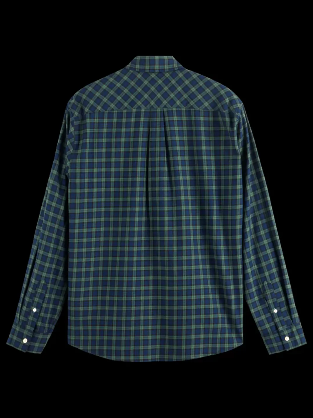 Online Scotch & Soda Relaxed fit lightweight flannel check shirt GreenCheck