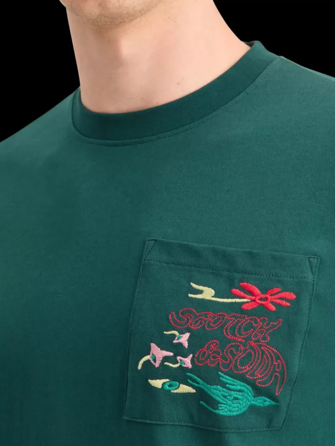 Discount Scotch & Soda RELAXED FIT POCKET T-SHIRT