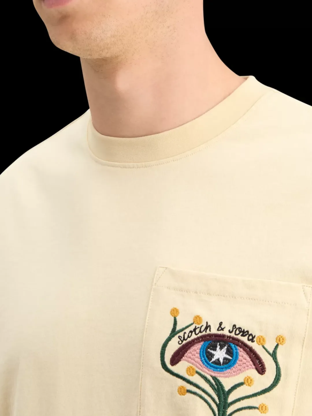Discount Scotch & Soda RELAXED FIT POCKET T-SHIRT