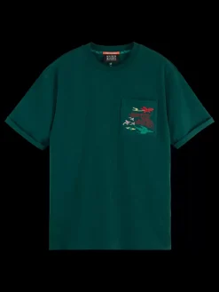 Discount Scotch & Soda RELAXED FIT POCKET T-SHIRT