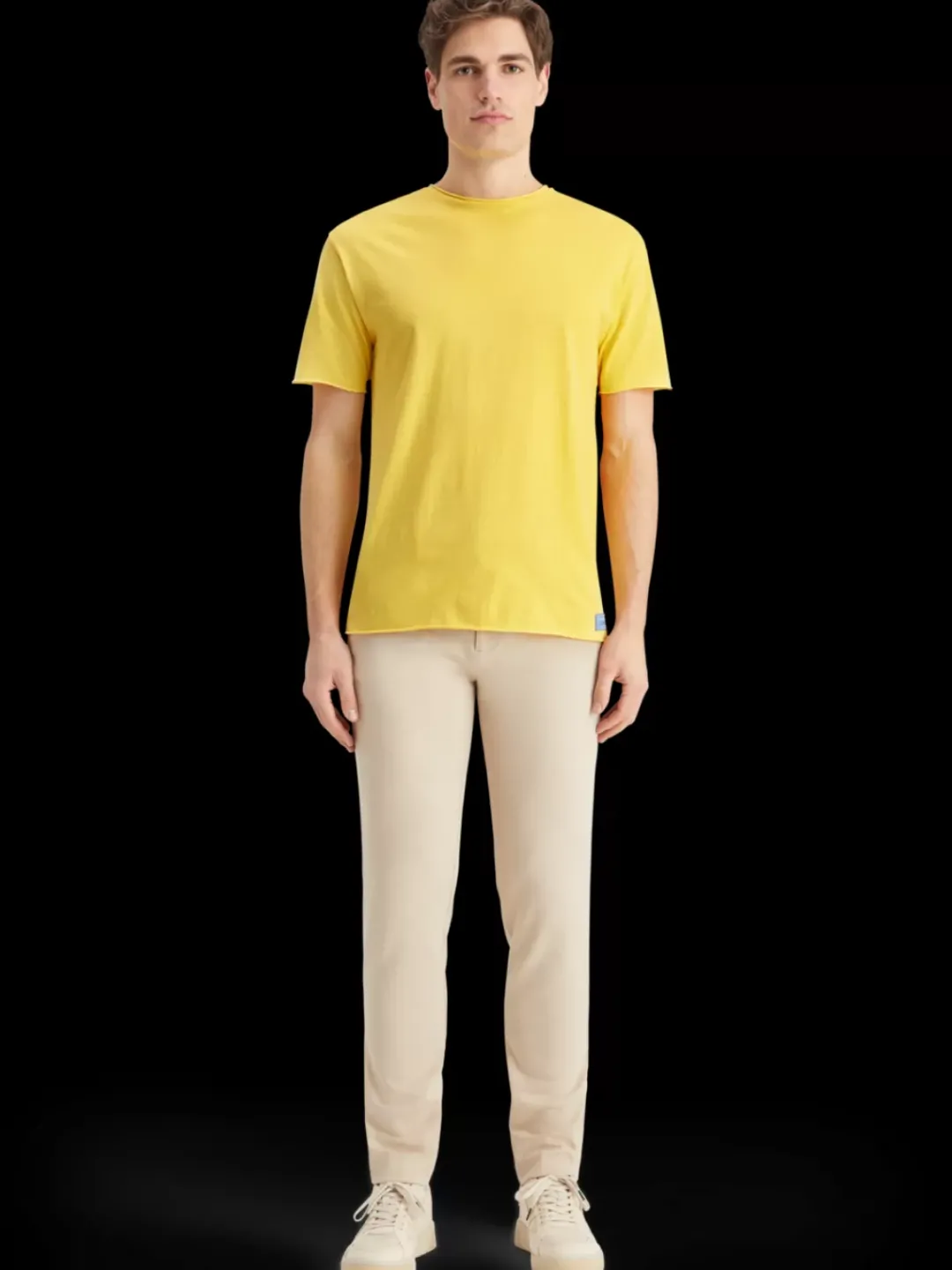 Outlet Scotch & Soda Relaxed fit raw edge t-shirt