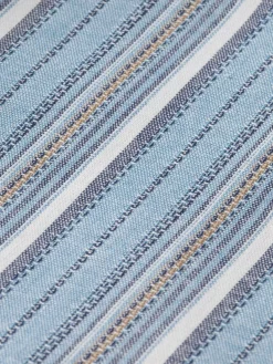 Fashion Scotch & Soda Relaxed fit structured multicolor stripe shirt BlueStripe