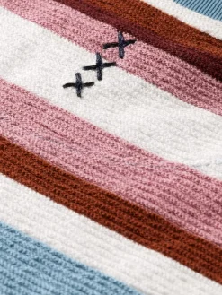 Online Scotch & Soda Relaxed fit textured striped t-shirt MultiStripe