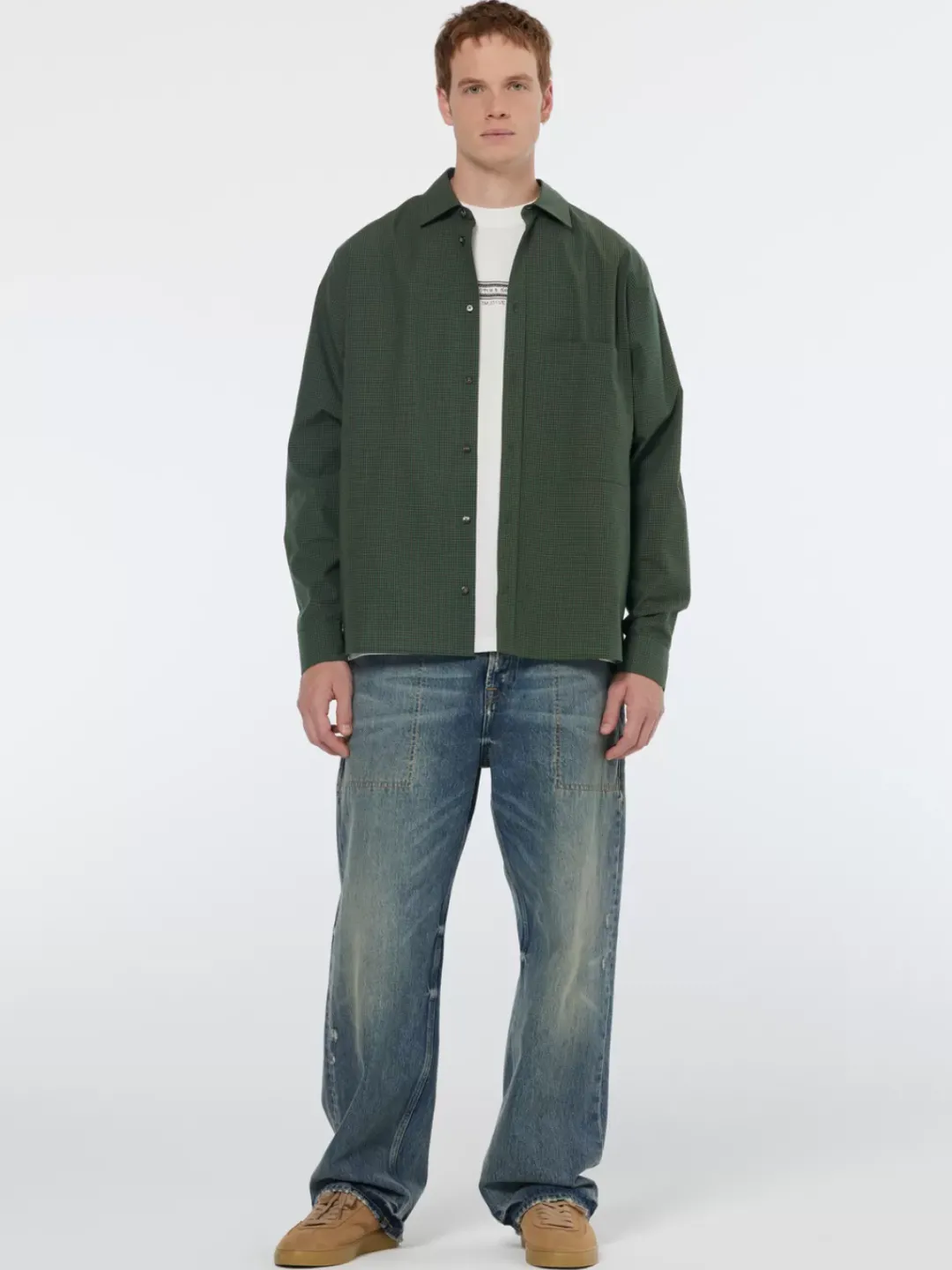 Outlet Scotch & Soda Relaxed fit yarn-dyed micro-check shirt