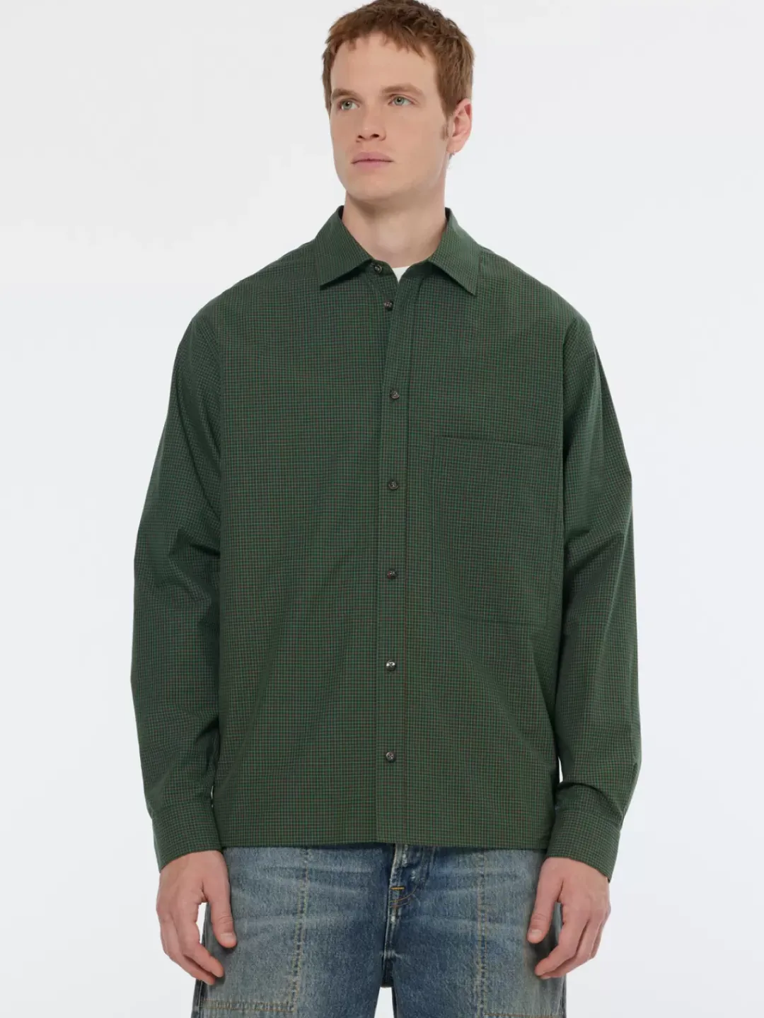 Outlet Scotch & Soda Relaxed fit yarn-dyed micro-check shirt