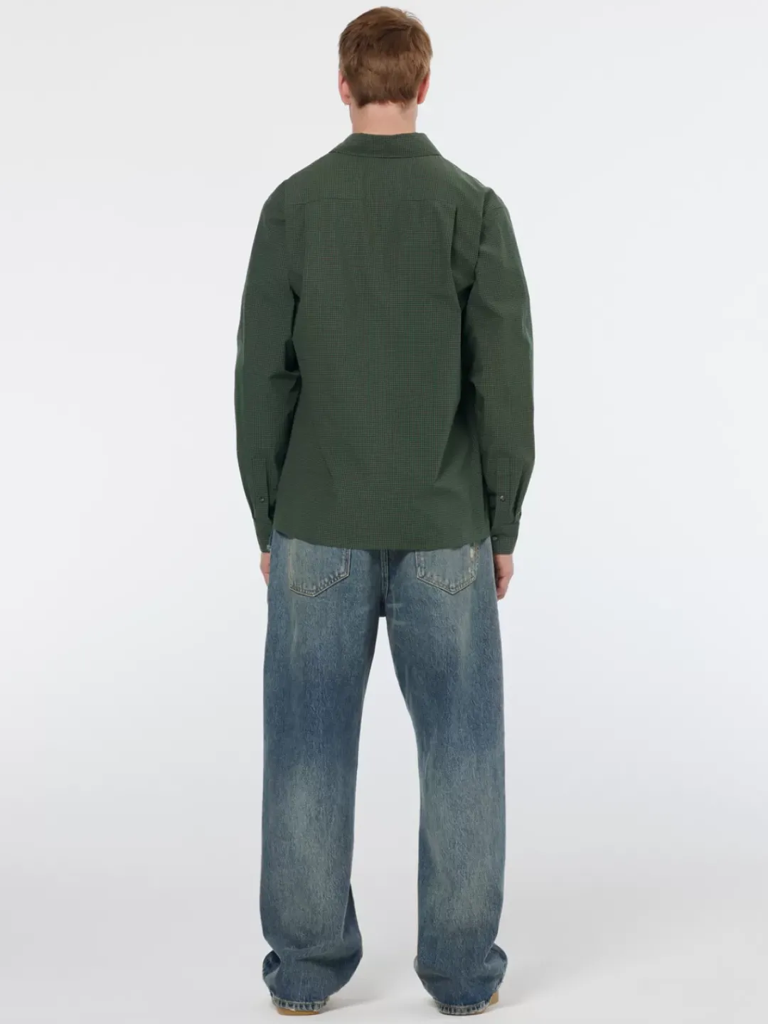Outlet Scotch & Soda Relaxed fit yarn-dyed micro-check shirt