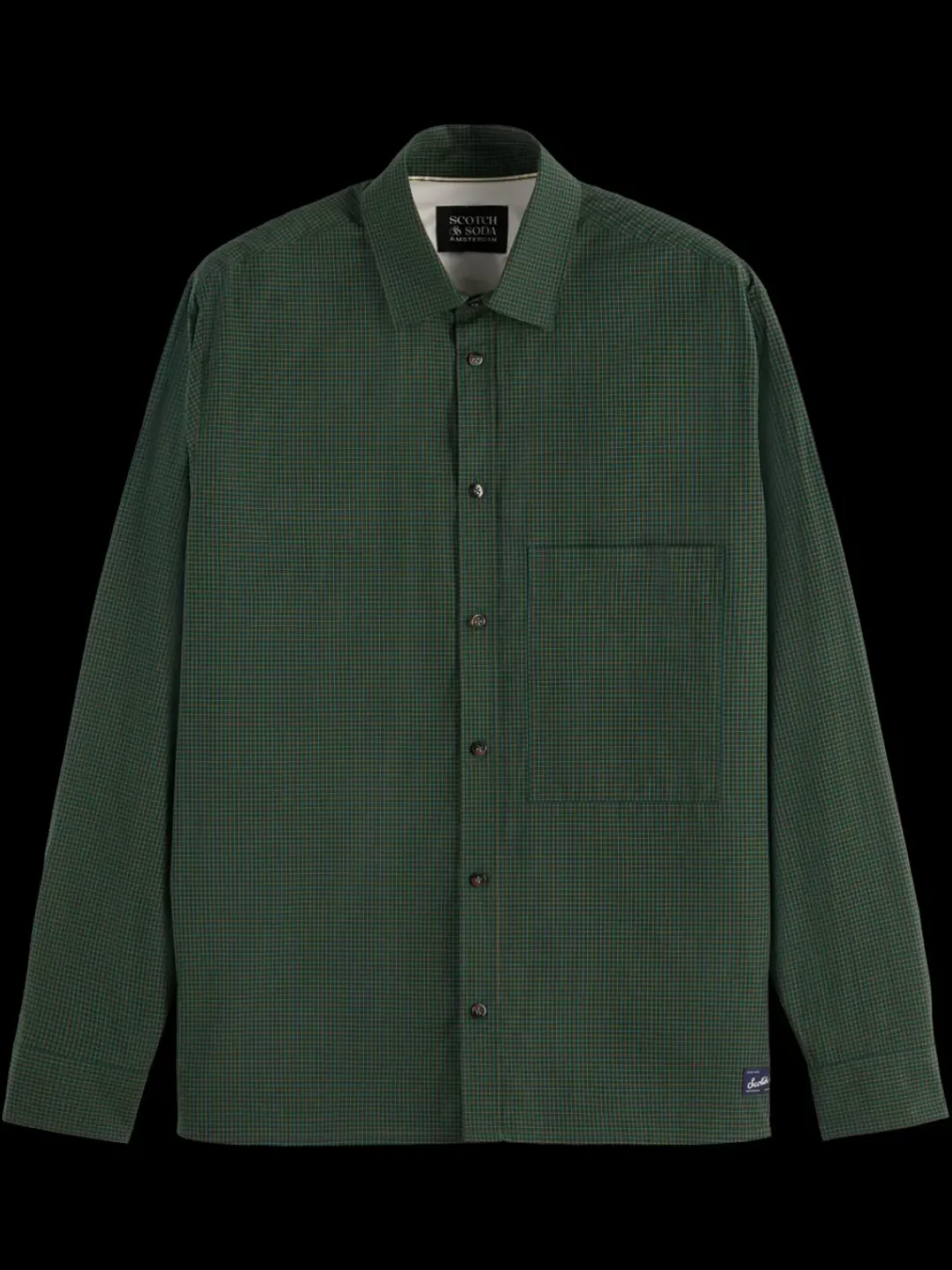 Outlet Scotch & Soda Relaxed fit yarn-dyed micro-check shirt