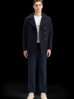 Sale Scotch & Soda RELAXED STRAIGHT FIT PLEATED WOOL BLEND CHINO Night