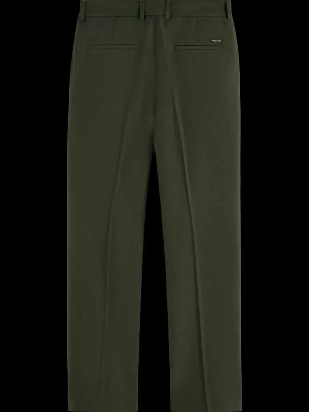 Online Scotch & Soda Relaxed straight fit wool-blend chino HeritageGreen