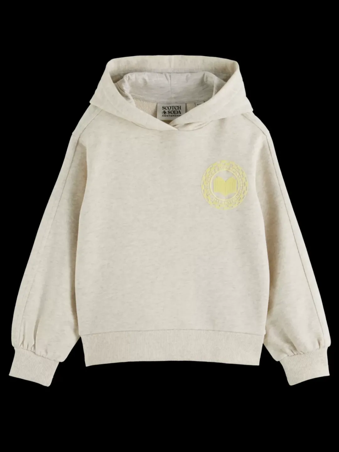 Clearance Scotch & Soda RELAXED-FIT HOODIE GreyMelange