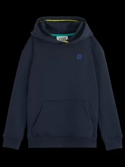 Discount Scotch & Soda RELAXED-FIT LOGO HOODIE Night