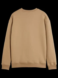 Clearance Scotch & Soda Reverse terry colourblock sweatshirt DesertSand