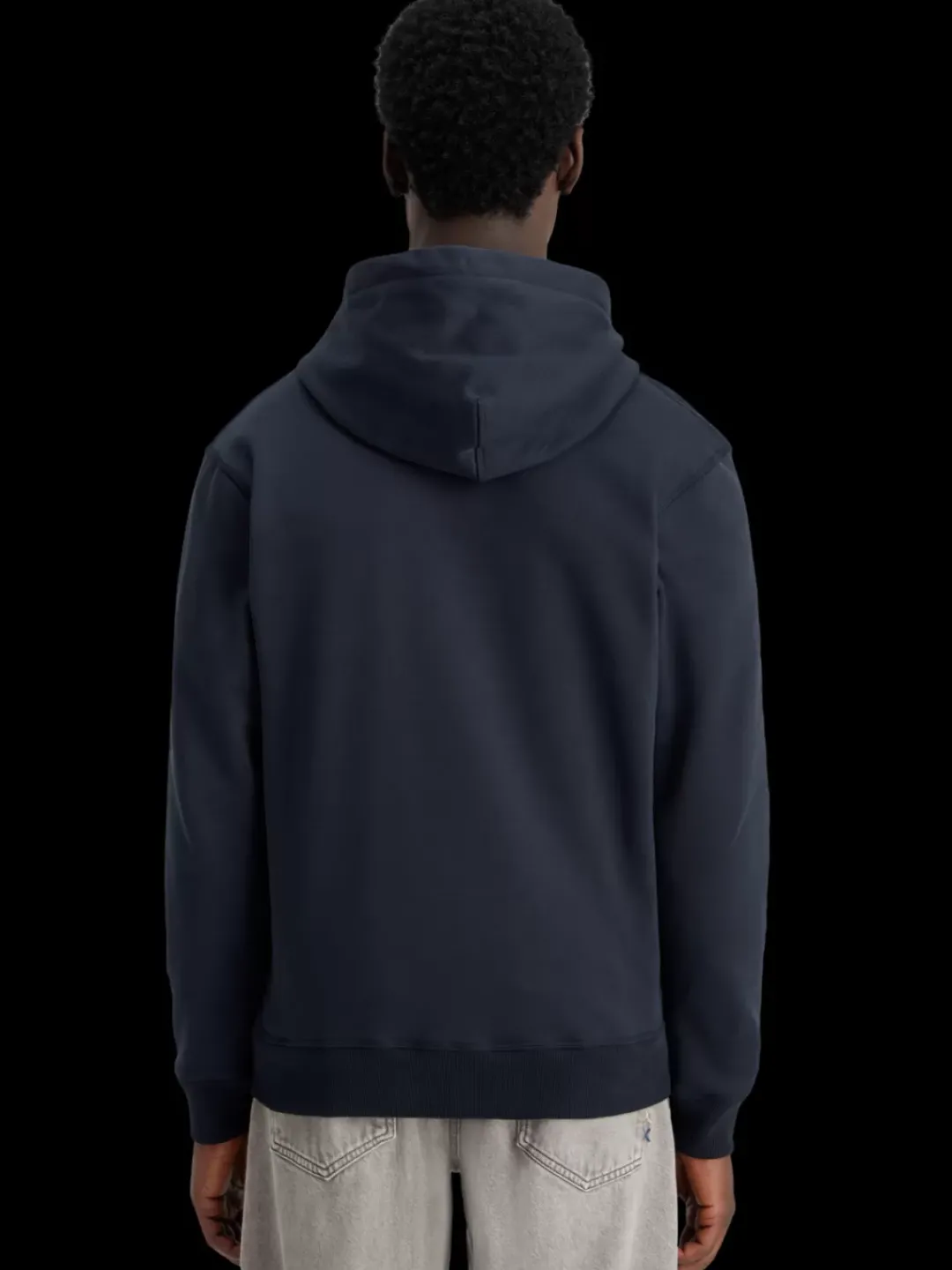 Best Scotch & Soda Reverse terry zip through hoodie Night
