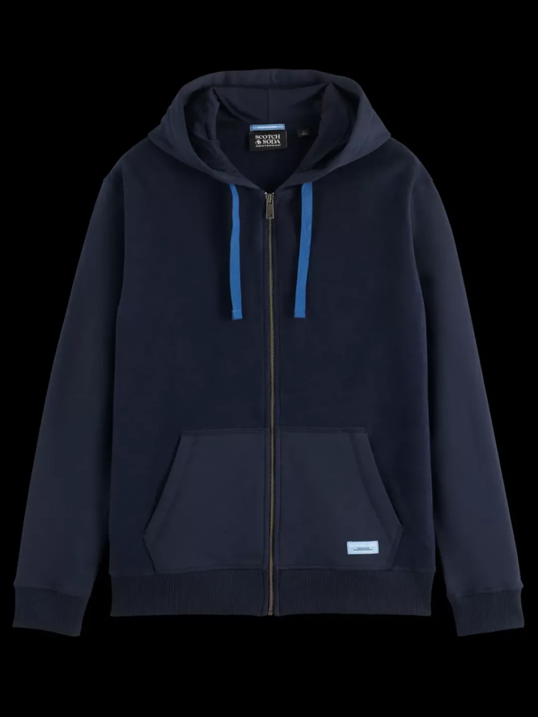 Best Scotch & Soda Reverse terry zip through hoodie Night