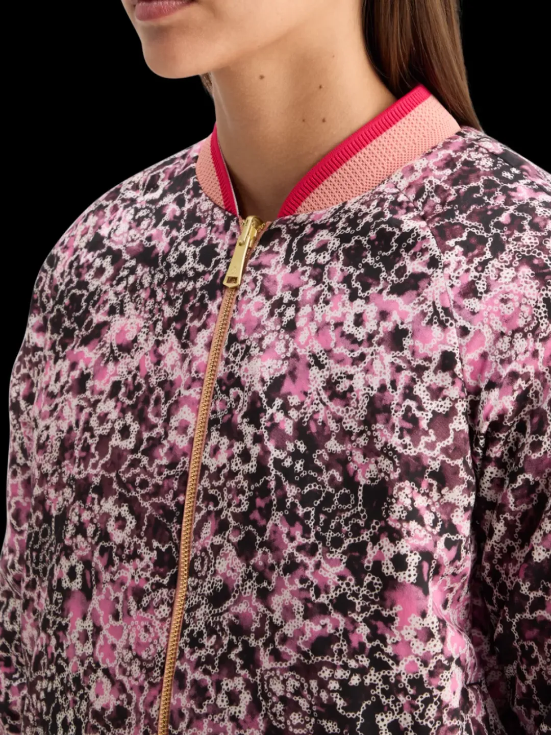 Sale Scotch & Soda REVERSIBLE BOMBER ShiboriFloralPink