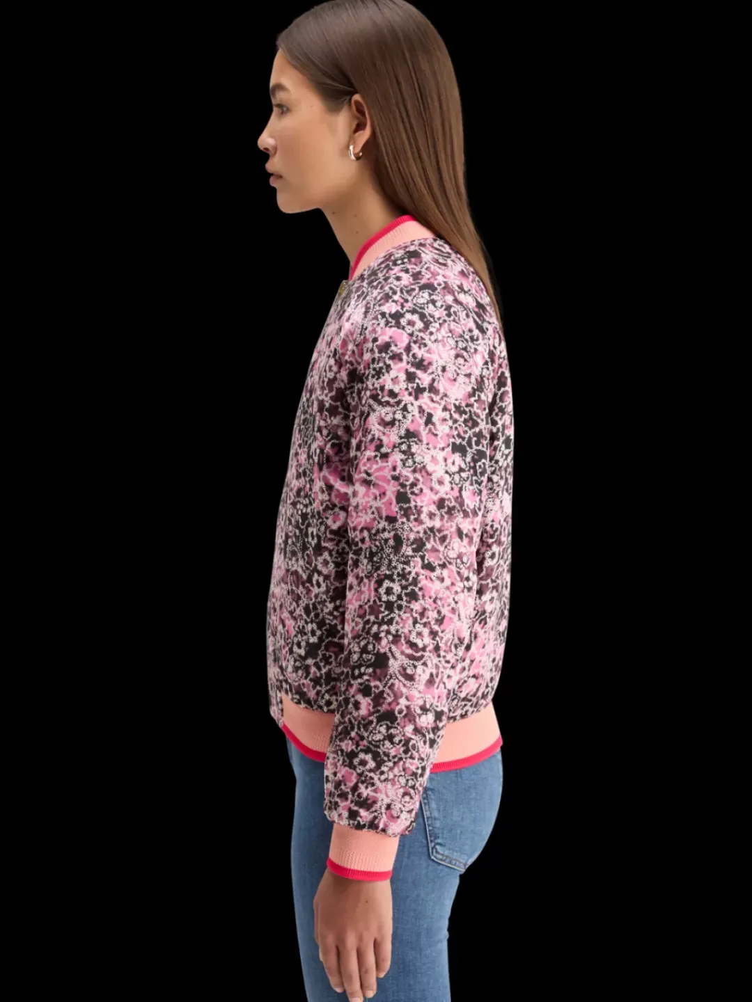 Sale Scotch & Soda REVERSIBLE BOMBER ShiboriFloralPink