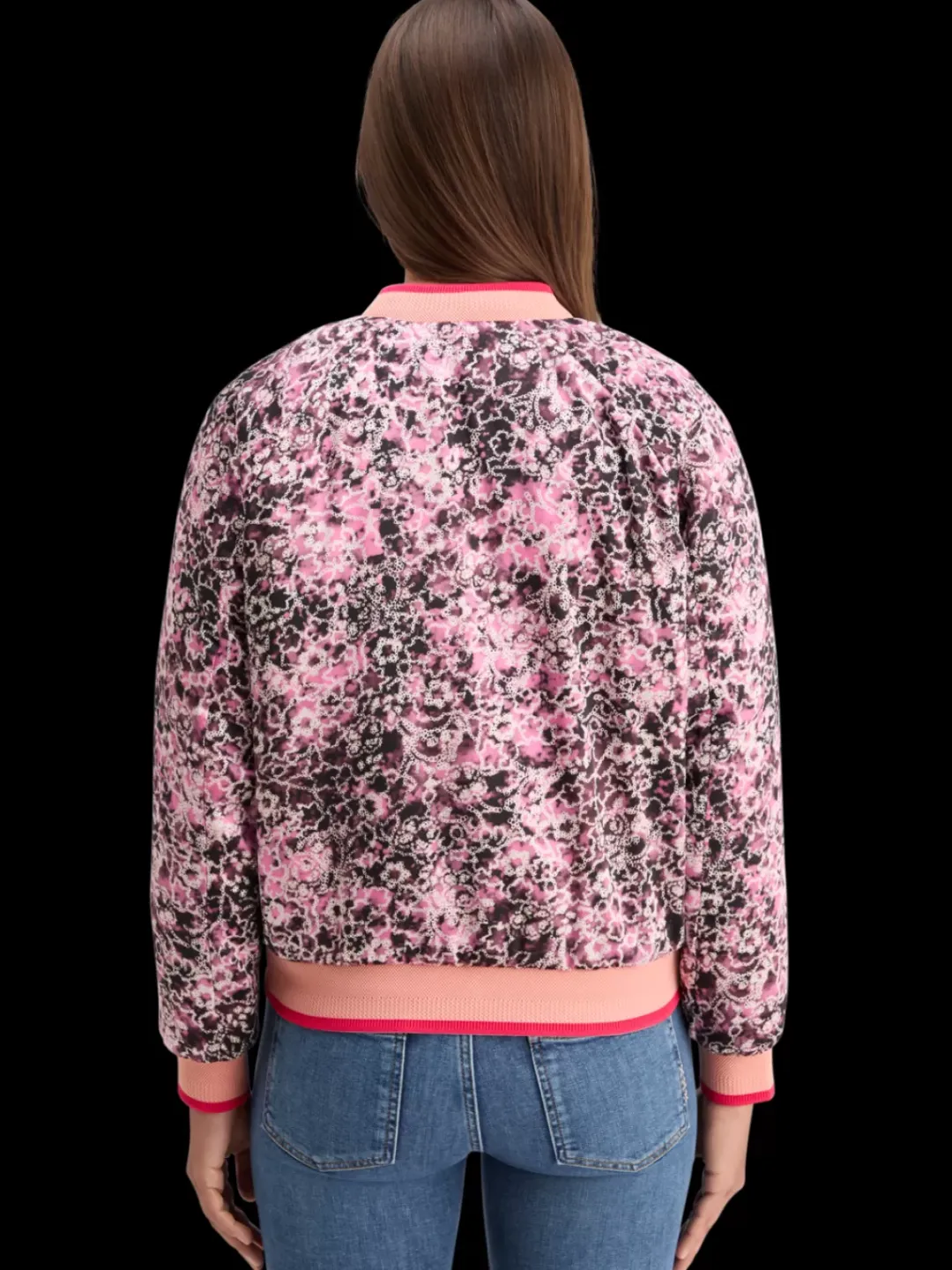 Sale Scotch & Soda REVERSIBLE BOMBER ShiboriFloralPink