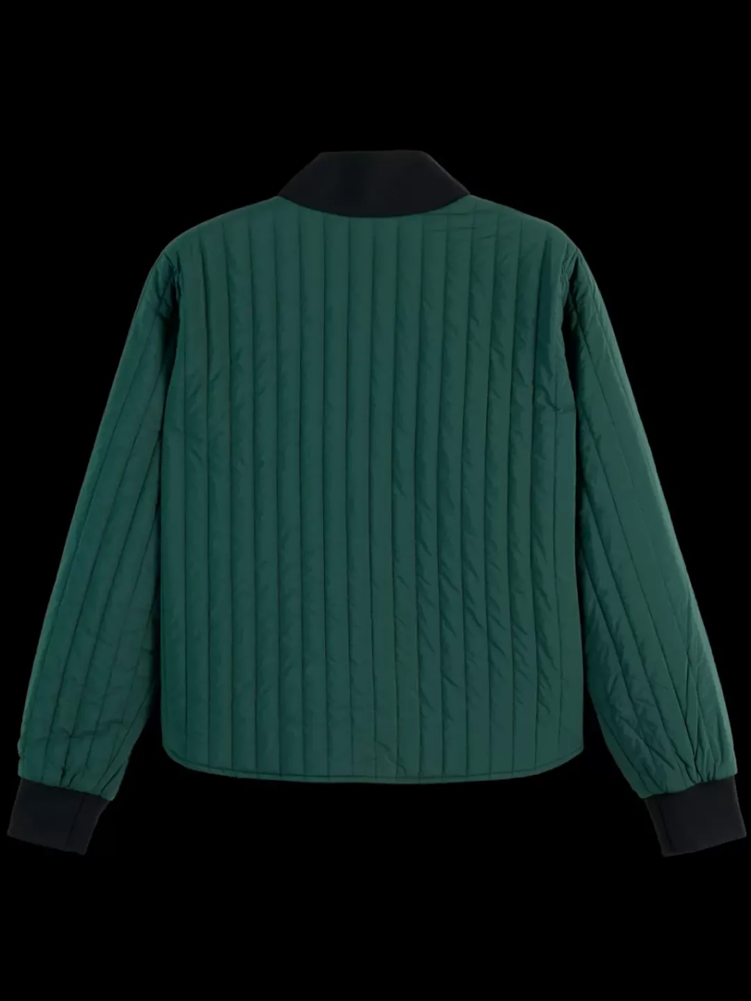 Clearance Scotch & Soda Reversible quilted bomber AmsterdamGreen/NieuwBlossomprint