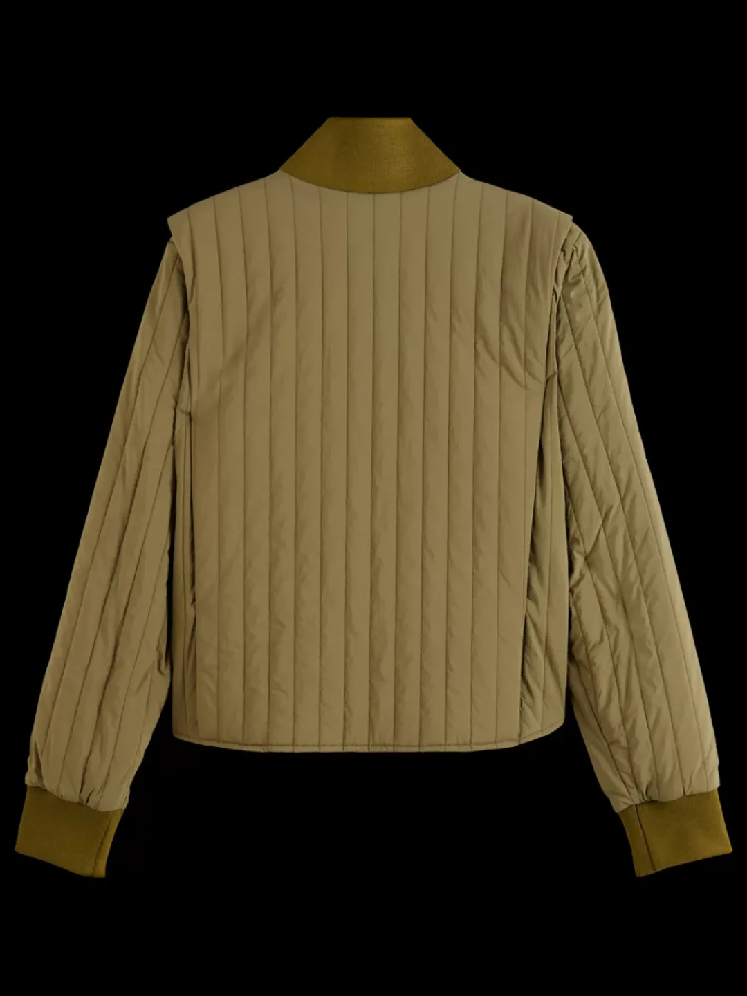 Online Scotch & Soda Reversible vertical quilt bomber WashedMilitary