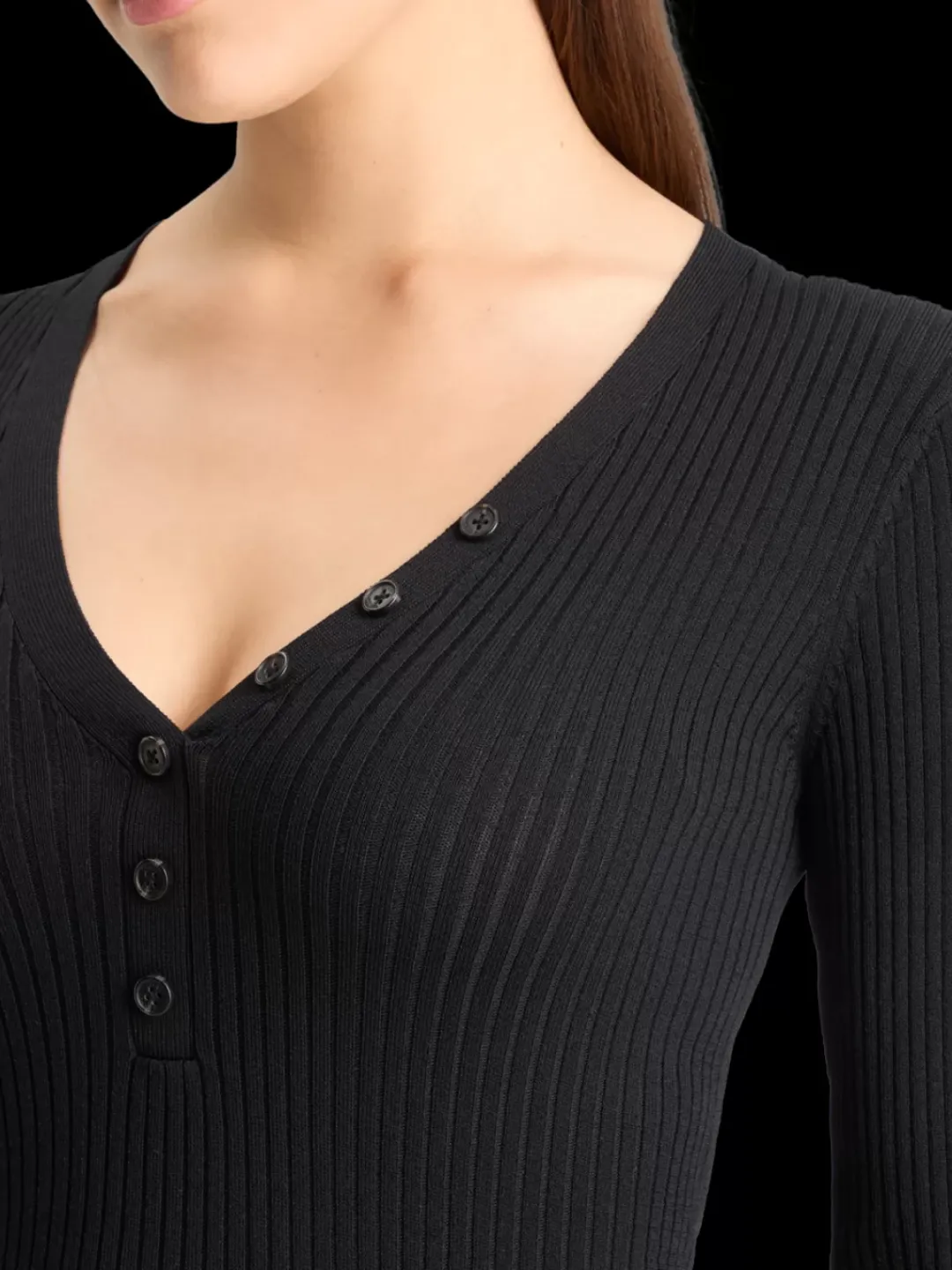 New Scotch & Soda RIBBED FITTED PULLOVER