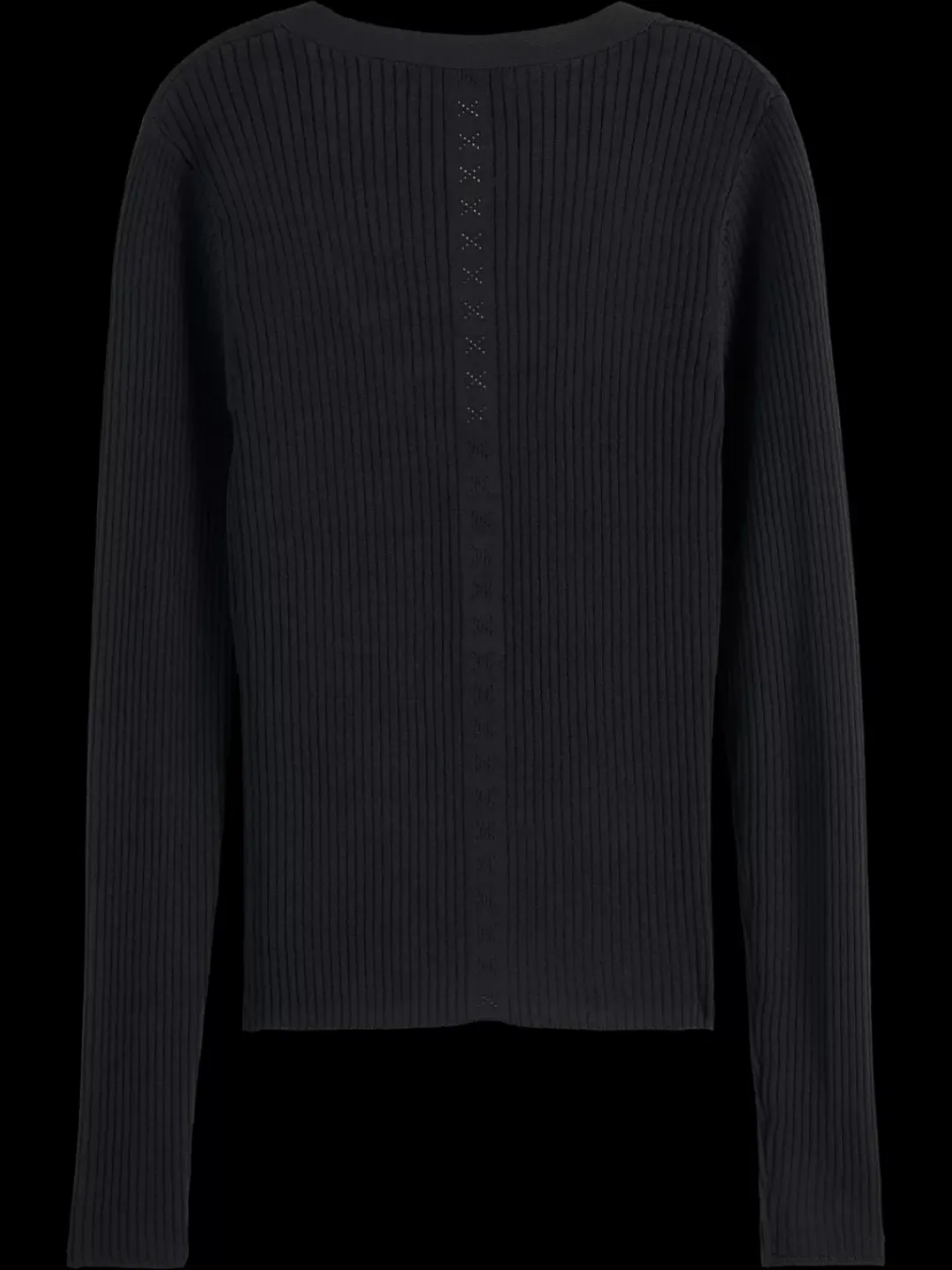New Scotch & Soda RIBBED FITTED PULLOVER