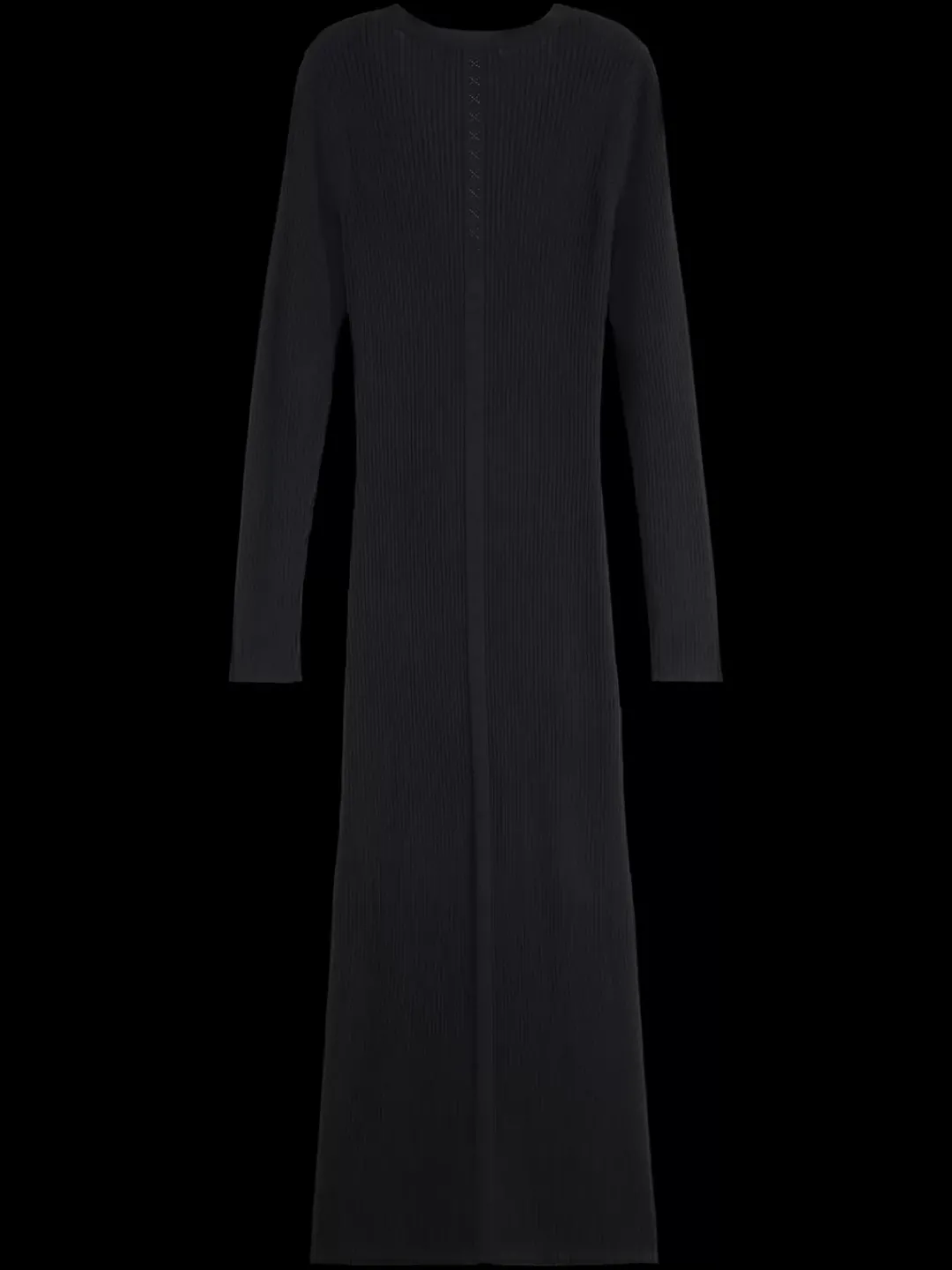 Outlet Scotch & Soda RIBBED KNITTED MIDI DRESS EveningBlack