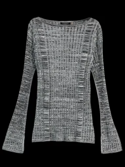Clearance Scotch & Soda Ribbed knitted pullover Black