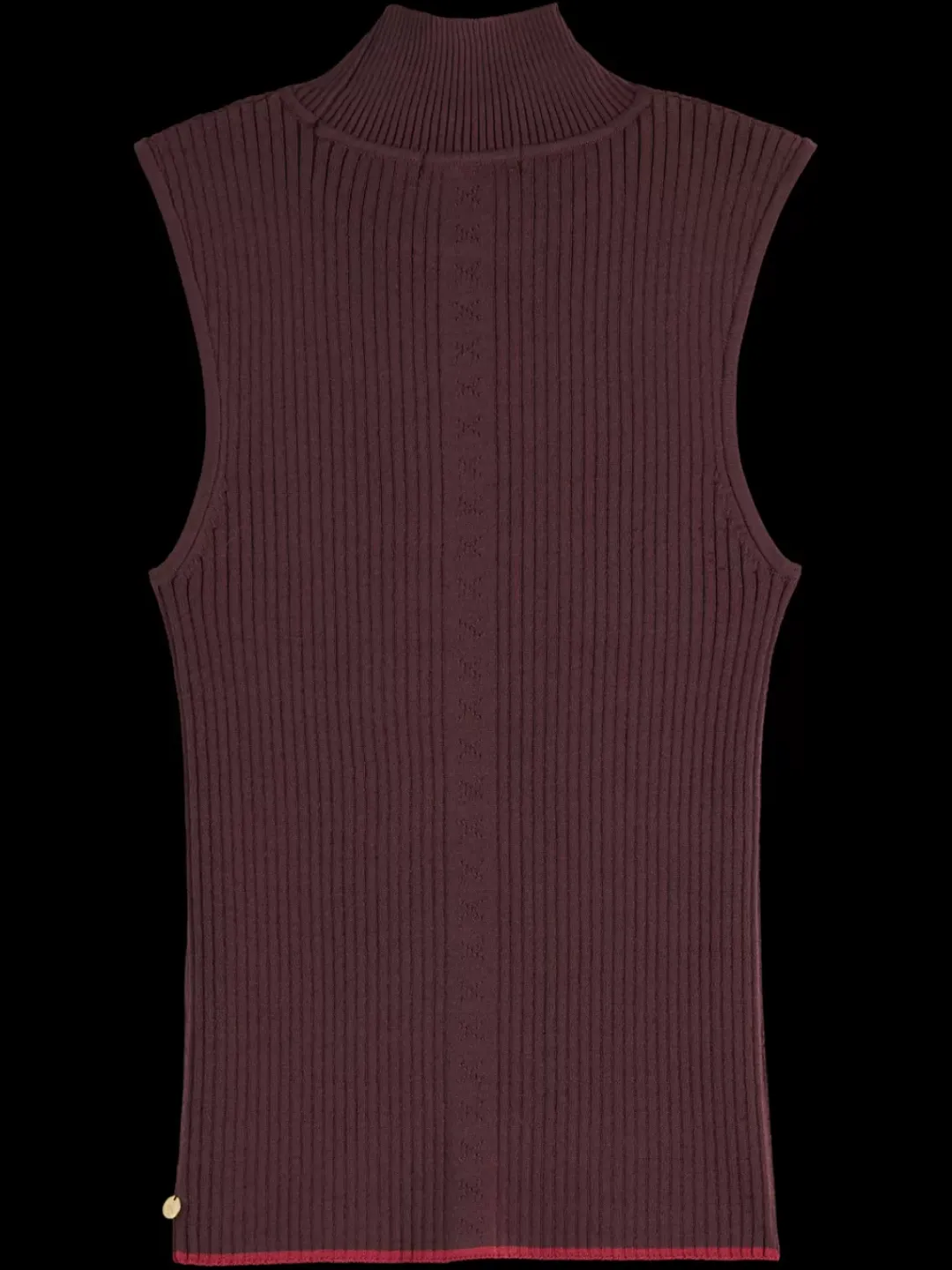 Fashion Scotch & Soda RIBBED KNITTED TANK Wine