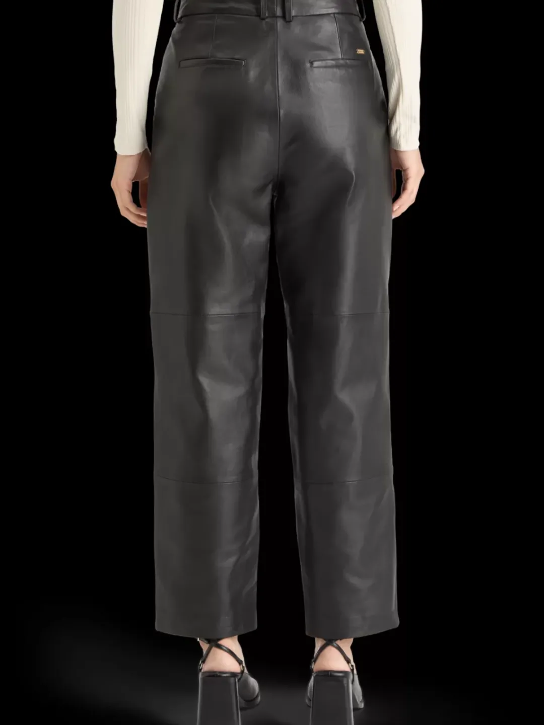Online Scotch & Soda ROBYN NAPPA LEATHER PANT EveningBlack