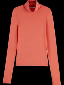 Best Scotch & Soda Roll up neck long sleeve t-shirt Negroni