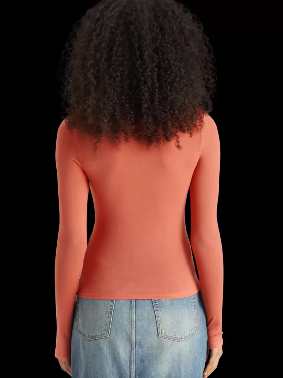 Best Scotch & Soda Roll up neck long sleeve t-shirt Negroni