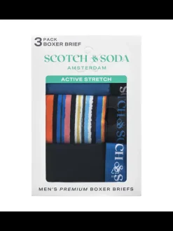 Sale Scotch & Soda SCOTCH & SODA MEN'S UNDERWEAR SS24 - 3PK BOXER BRIEF (PRINT)