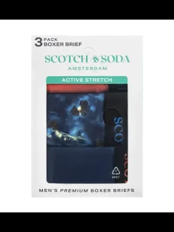 Sale Scotch & Soda SCOTCH & SODA MEN'S UNDERWEAR SS24 - 3PK BOXER BRIEF (PRINT)