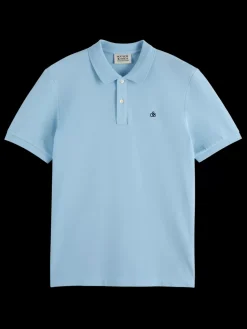 Fashion Scotch & Soda Seasonal core - logo pique polo