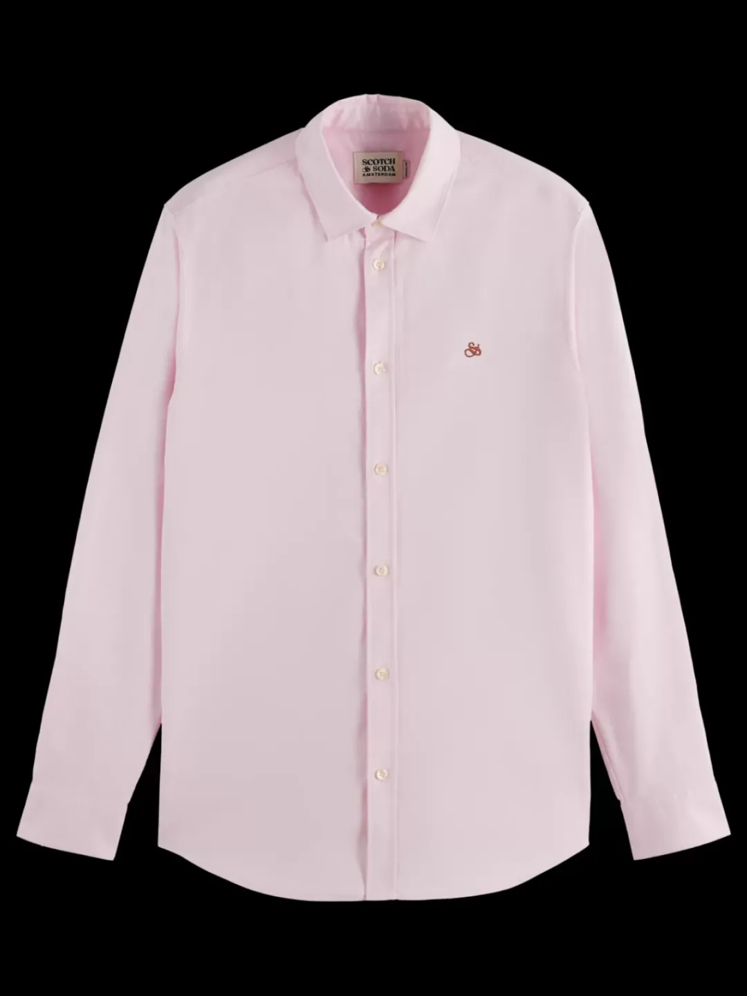 Fashion Scotch & Soda Seasonal core - Regular fit solid oxford shirt
