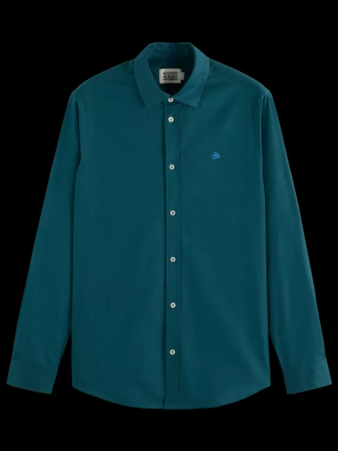 Fashion Scotch & Soda Seasonal core - Regular fit solid oxford shirt