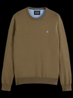 Outlet Scotch & Soda Seasonal core - viscose regular fit crewneck
