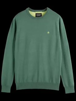 Outlet Scotch & Soda Seasonal core - viscose regular fit crewneck