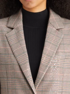 Best Scotch & Soda Sequin prince of wales check boyfriend single breasted blazer SequinPrinceofWales