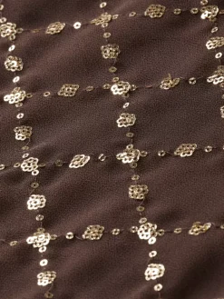 Outlet Scotch & Soda SEQUIN SHIRT Coffee